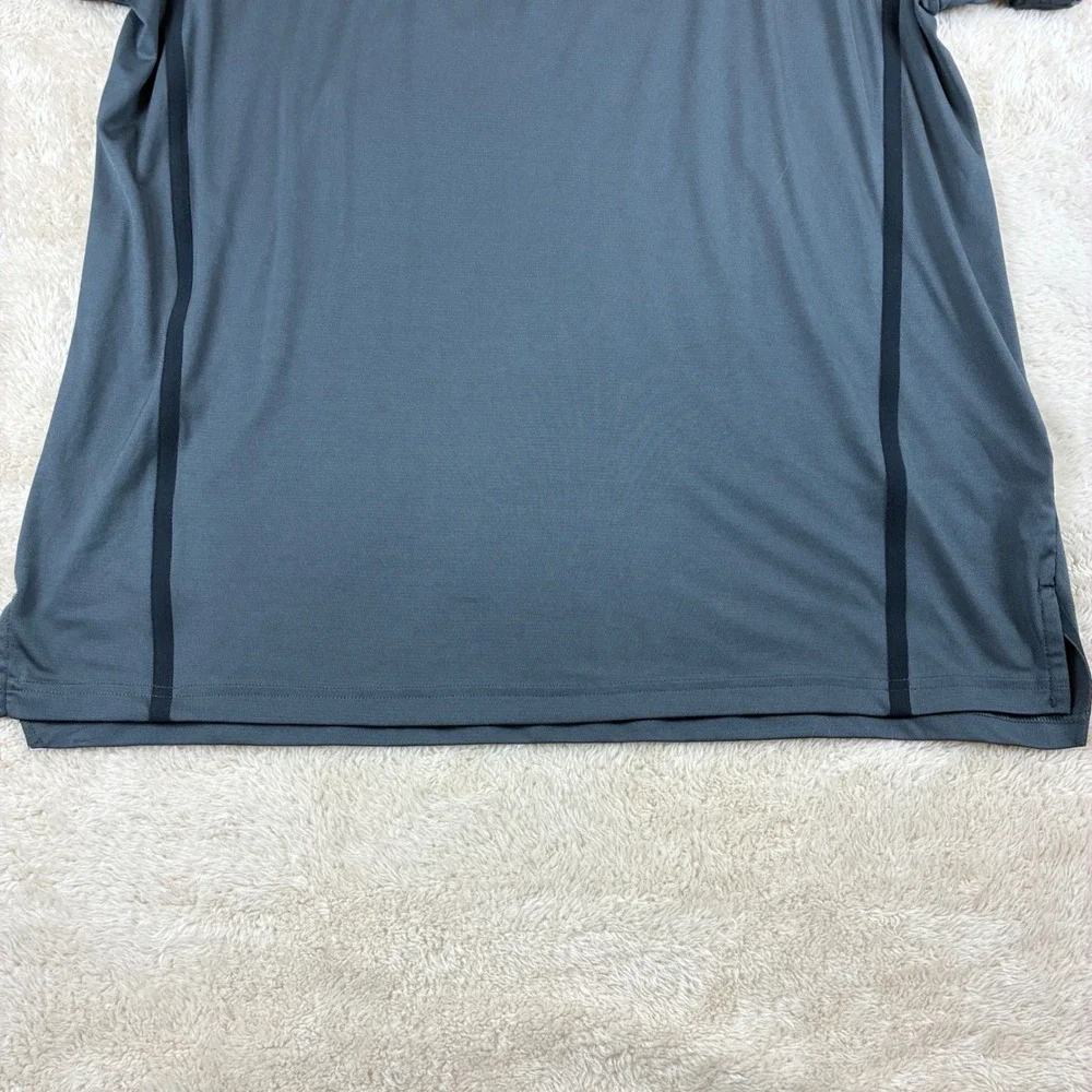 Adidas Mens Shirt XL Polyester Grey Training Performance Gym Workout  Active